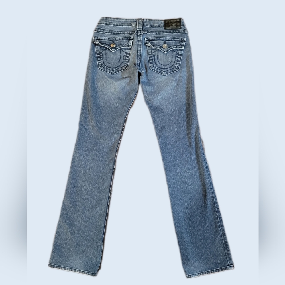 True Religion• Vintage Becky Super T dark wash denim Jeans• Size 27  Made in 🇺🇸